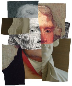 UVA Magazine composite portrait of Jefferson